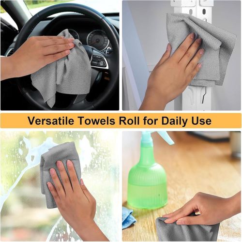 Generic Microfiber Cleaning Cloth Roll, Reusable Tear Away Towels Absorbent Rags - image 7