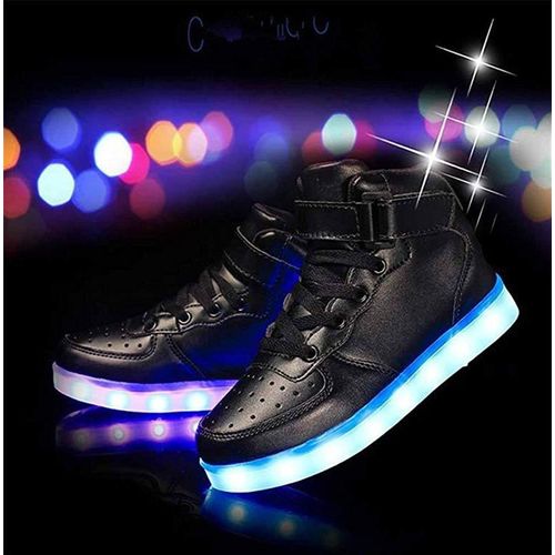 black high top light up shoes