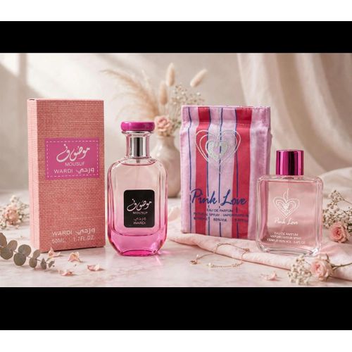 Lattafa Mousuf Wardi EAU de Parfum 50ml plus Purse perfume 100ml