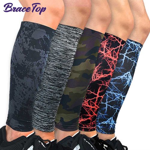 Shop Generic 1 PC Sports Safety Football Basketball Leg Sleeve Outdoor  Running Compression Calf Sleeves Stretch Leggings Knee Pads-1 PC Grey Pad  Online