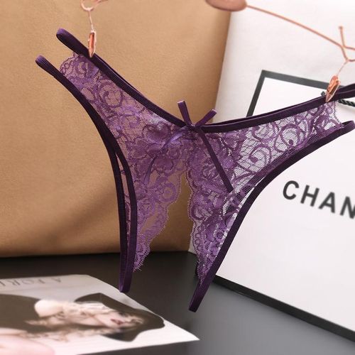 Womens Sexy Knickers Panties Open Crotch Crotchless Underwear Lace G Strings