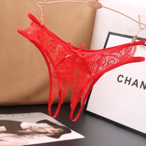 Sexy Crotchless Women's Exotic Panties Sexy Underwear Transparent Lingerie  Woman Underwear for Sex Sweet Bow Crotch Open Panties - AliExpress