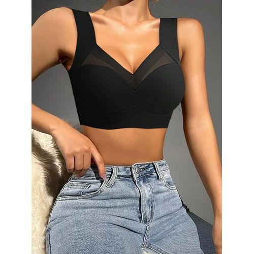 product_image_name-SXCHEN-2 Pack Women's Clothing Lingerie Bras One-piece Fixed No Steel Ring Underwear-2