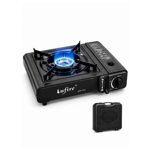 Other Portable Single-Burner Gas Stove with Adjustable Flame Control & Carrying Case