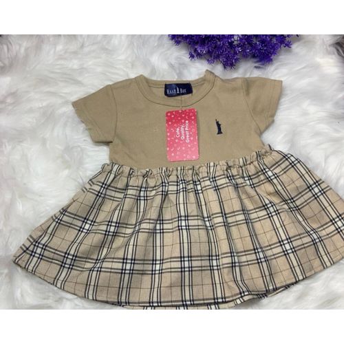 product_image_name-Fashion-Beige Plaid Toddler Dress-1