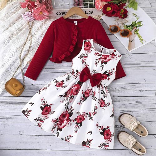 product_image_name-Kids Corner-Girl 2Pcs Casual-Burgundy-1
