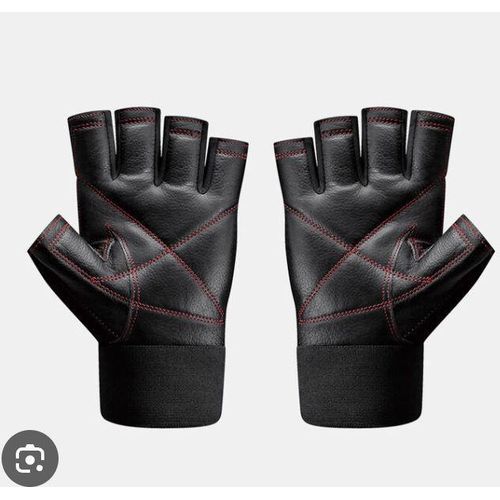 AD Power Lifting Leather Glove - Black