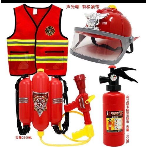 product_image_name-Fire Fighter-Kids Costume Firefighter  for Unisex Pcs  Set for Kids 3-7 Yrs  -4