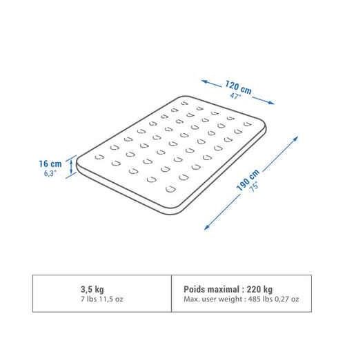 product_image_name-Generic-Double inflatable mattress - 120cm -3
