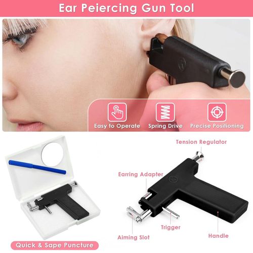 Generic Professional Ear P-iercing G-un Kit, Reusable P-iercing G-un,P-iercing Tool Kit - image 2