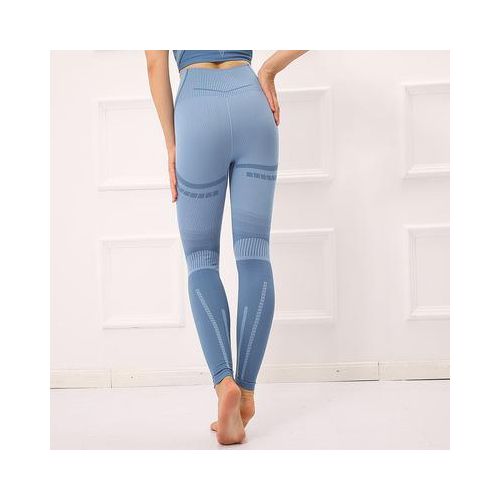 Peach Seamless Detailed Gym Leggings, Active