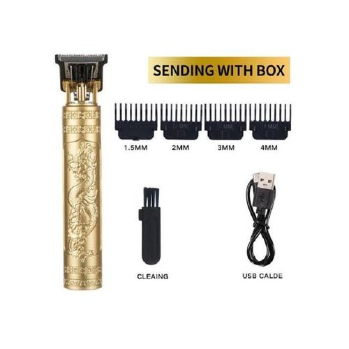 product_image_name-Generic-USB Electric Hair Cutting Machine Rechargeable Hair Clipper Man Shaver Trimmer Barber Professional Beard Trimmer  T9  -6