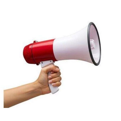 product_image_name-Generic-Durable USB Portable Handle Megaphone with Siren -Red-1