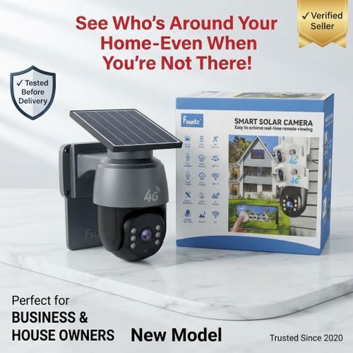 Fsudz Smart Solar Camera 4G PTZ Outdoor Wireless Security Camera (360° VR)