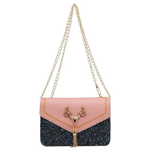 product_image_name-Fashion-Fashion Women Cross-Body Bags Small Square Shoulder Bag - Pink-1
