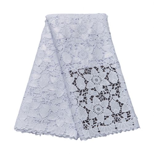 Shop Fashion Quality Lace Fabric - 5 Yards -White Online