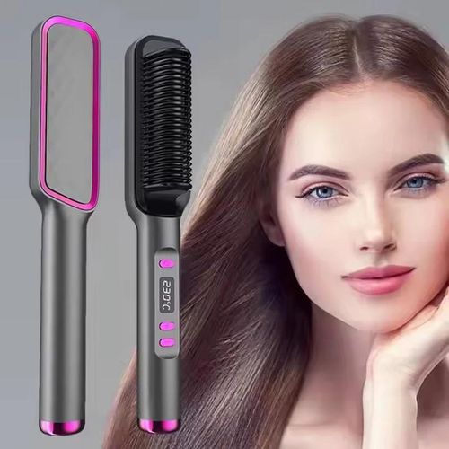 product_image_name-Generic-Electric Hot Comb Ceramic Beard Straightening Styler, Flat Iron Hair Straightener,Brush Negative Ion Anti-Scalding Styling Tool-6