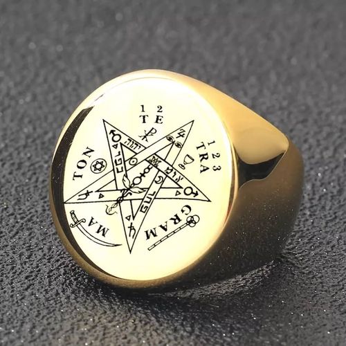 product_image_name-Generic-Tetragrammaton Ring - Gold-2