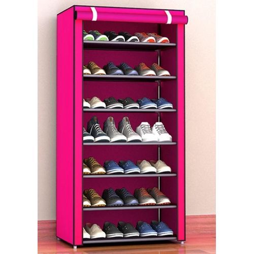 pink shoe rack