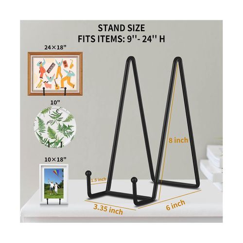  Plate Stands for Display - 8 Inch and 6 Inch Metal