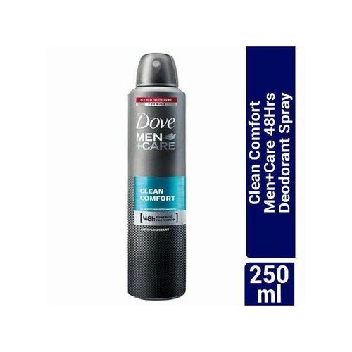 product_image_name-Dove-Clean Comfort Men+Care 48Hrs Deodorant Spray - 250ml-1