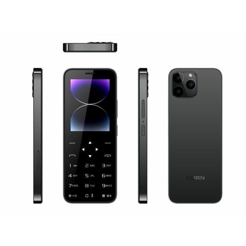 Corn C15 Pro 2.4 Inch Keypad Touch Phone – MTK CPU, 1500mAh Battery, 0.3MP Camera -  Black