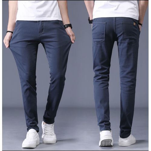 Shop Generic 8-Piece Slim Fit Khaki Trousers - Multicolour Online ...