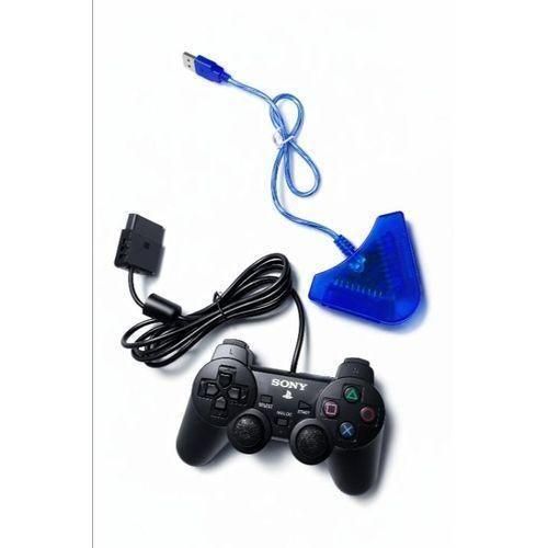 product_image_name-Generic-Corded Dualstock PS2 Controllers Plus PS2 Converter-2