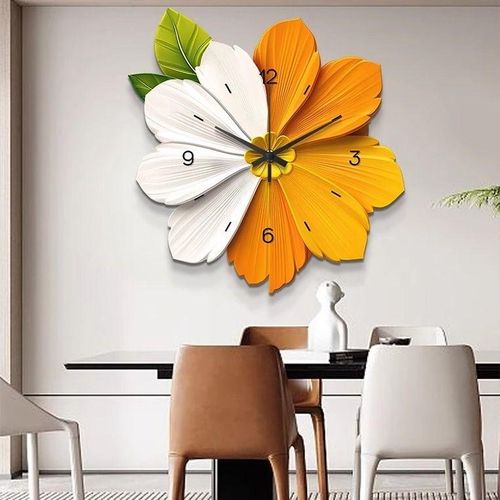 product_image_name-Generic-Modern Art Colorful Flowers Silent Wall Clock, Super Silent Quartz Movement, No Ticking, Suitable for Decorating Clocks in Living Rooms, Bedrooms, Offices, Kitchens, and Cafes-1