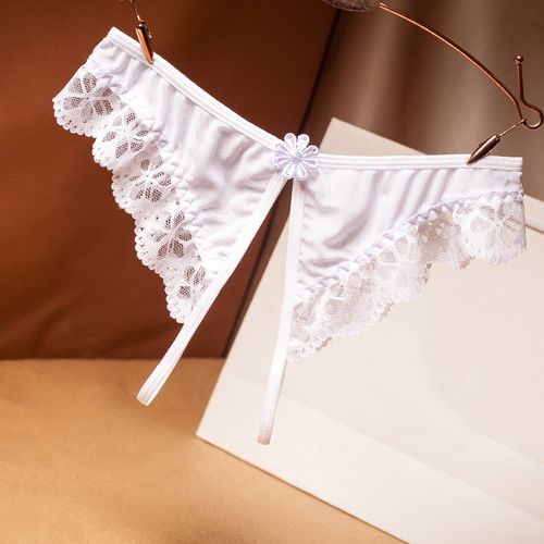 Shop Generic Sexy Crotchless Lingerie Women s G strings Lace s Low