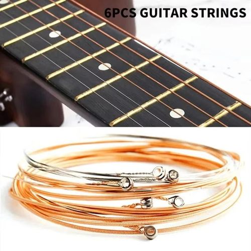 product_image_name-Generic-1 SET 6 Pieces Copper Guitar Strings 1-6 for Classical Classic Steel Wire Classic Acoustic Folk Guitar Parts Accessories-1
