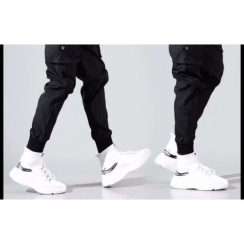 product_image_name-Fashion-Black Sports Joggers Men's Casual Pants-5