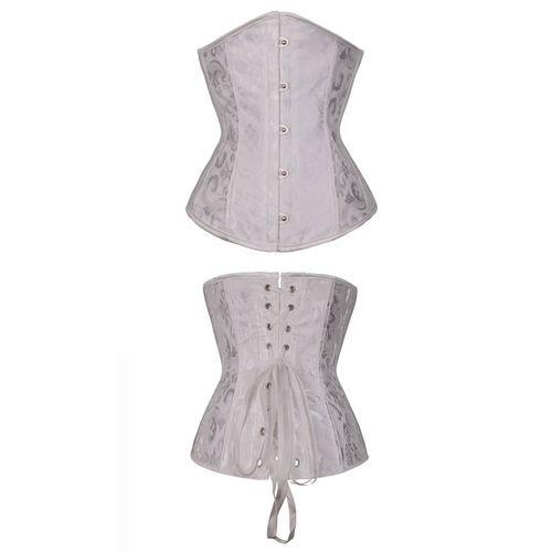 Shop Generic sexy waist cincher mini corset body slim cupless vintage  costume-White Steel Online