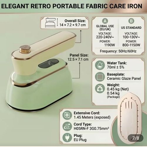 AD Student Travel Steam Iron - multicolour