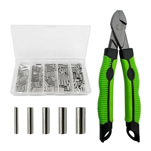 Shop Generic Wire Rope Crimping Tool Wire Rope Crimper Fishing Crimping Tool  With 5 Size Single Barrels Ferrule Crimping Loop Sleeves Online