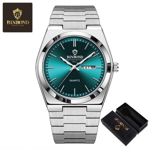 product_image_name-BINBOND-Binbond Men's Business Casual Stainless Steel Clasp Waterproof Quartz Watch-1