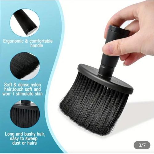 A C R Multifunctional Barber's Dusting Brush - Black - image 2