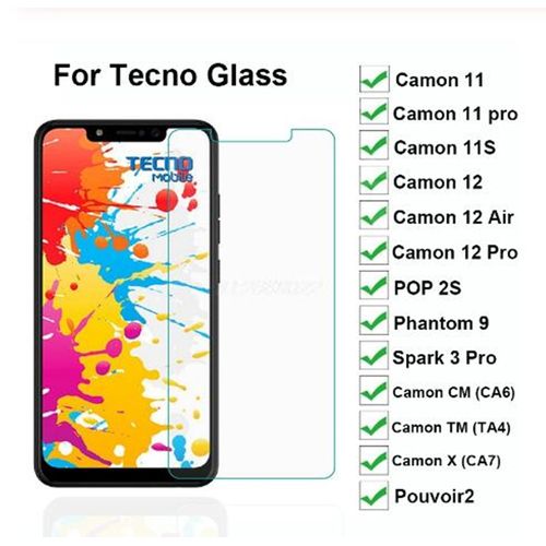 Generic Phone Tempered Glass 10 PCS Glass Film For Tecno Camon CM