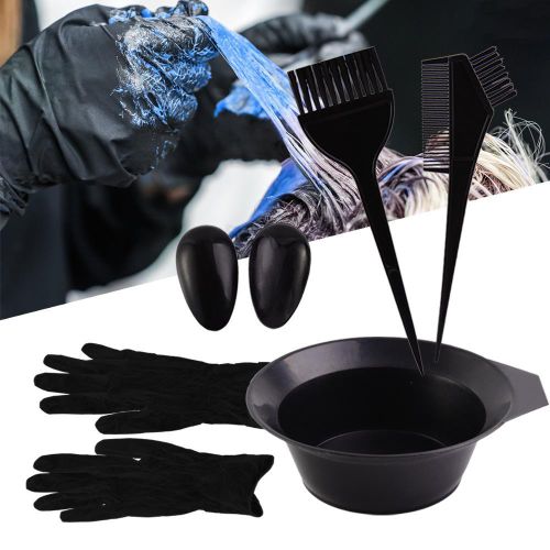Generic 7Piece Hair Dye Brush and Bowl Set – Professional Coloring Kit - image 2