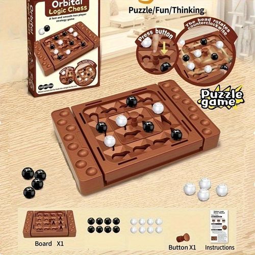 product_image_name-Generic-Track Logic Chess - A two-player strategy game suitable for teenagers and adults, a competitive board game for the family-5