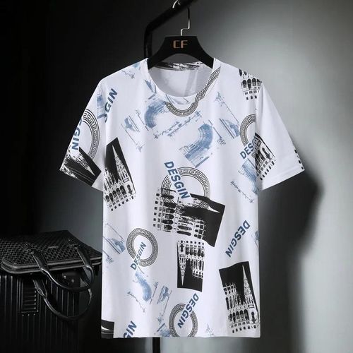 product_image_name-pisiduo-2025 New Men's Clothing Middle-aged Young Men's Round Neck Short-sleeved T-shirt Printed able Slim Versatile Base Top-4