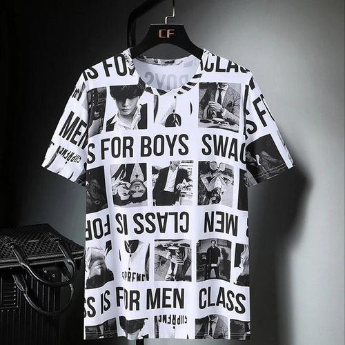 product_image_name-pisiduo-2025 New Men's Clothing Middle-aged Young Men's Round Neck Short-sleeved T-shirt Printed able Slim Versatile Base Top-5