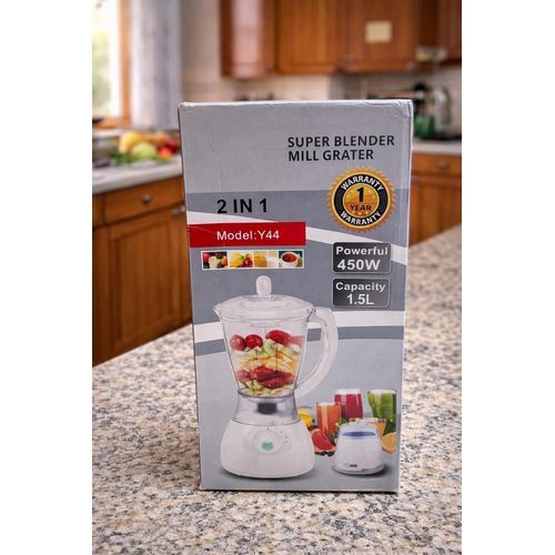 product_image_name-Generic-SUPER BLENDER MILL GRATER 2-IN-1 – MODEL Y44  450W 1.5L CAPACITY-1