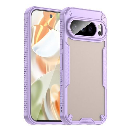 product_image_name-Generic-Slim Luxurious Brushed Matte Protective Cover for Google Pixel With Protective Airbags At All Corners, Purple..-1