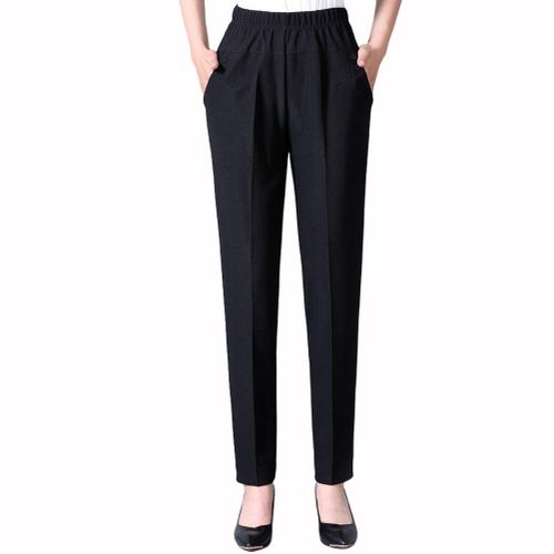 Shop Fashion Women's Fleece-lined Pants Loose Casual Straight-leg Pants  Online