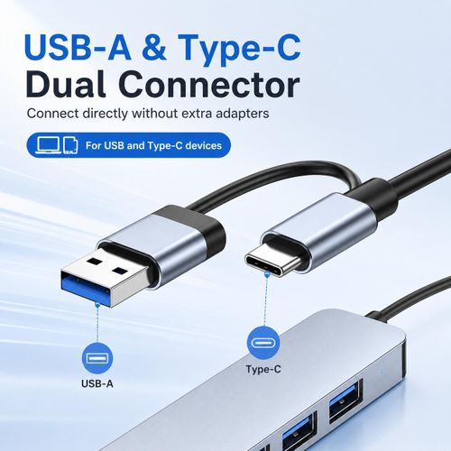 Generic USB-C Hub 8-in-1: Type-C Multiport Adapter with Audio, Card Readers & High-Speed USB - image 3