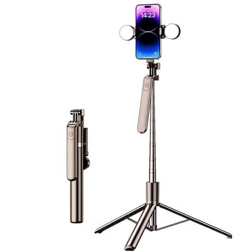product_image_name-Generic-R16K Selfie Stick Camera Phone Tripod with LED Light-2