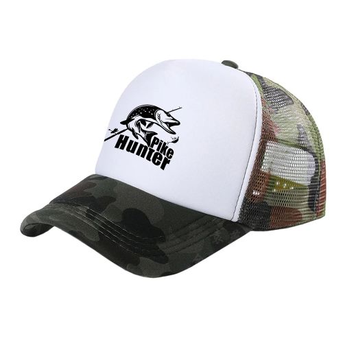 Shop Generic Pike Hunter Trucker Caps Men Funny Fish Hat Baseball Cap  Online