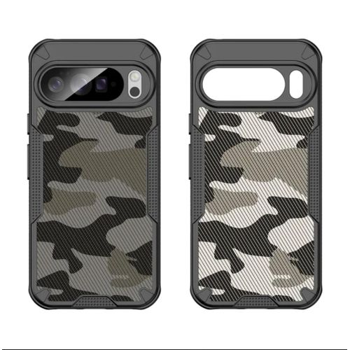 product_image_name-Generic-Shockproof New Elegant Brushed Frosted Semi-Transparent Phone Case for Google Pixel 10 Pro XL With Airbags, Black. -5