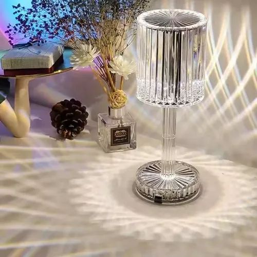 Generic 2025new LED Crystal Table Lamp Touch Remote Control Acrylic Night - image 2